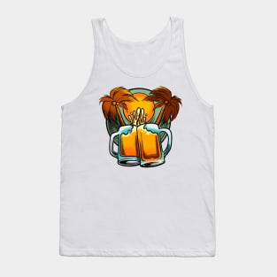 Beer on the beach - best day Tank Top